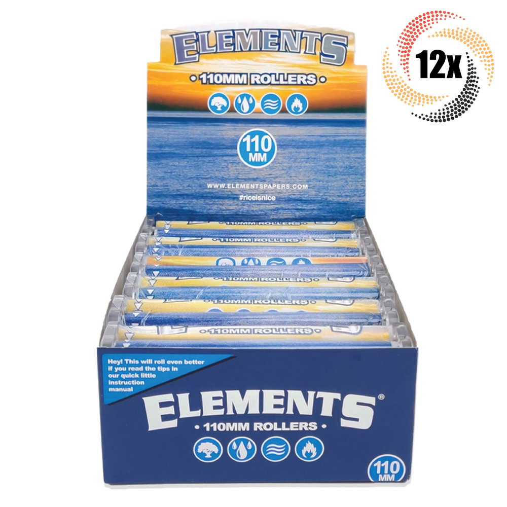 Full Box 12x Rollers Elements Paper Roller Machine | 110MM | + 2 Rolling Tubes