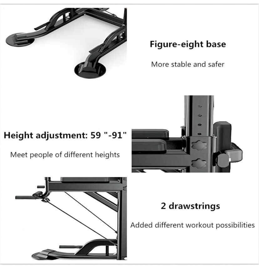 Tappio Power Tower Pull Up Bar for Home Gym, Multi-Function Pull Up
