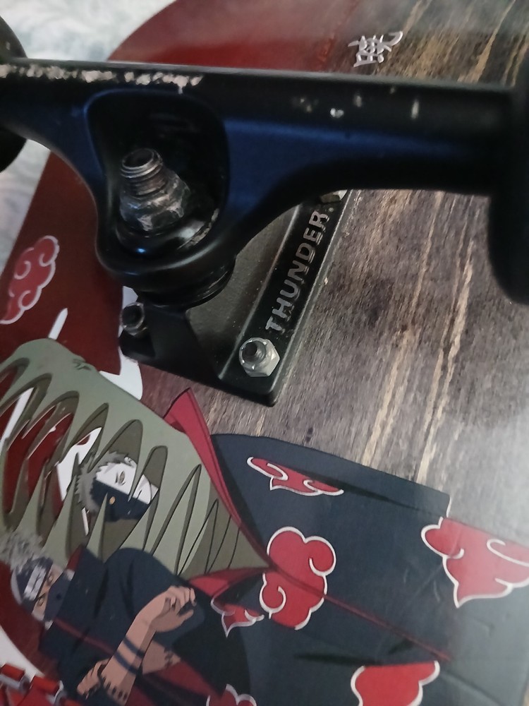 Limited EDITION Primitive X Naruto AKATSUKI clan Skateboard.