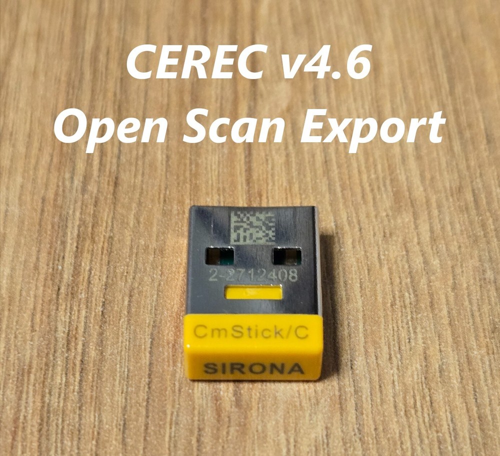 DENTSPLY SIRONA CEREC 4.6 Extended + Open Scan Export / USB