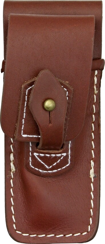 Sheaths Leather Knife Sheath Brown Leather Construction With Stud Loop Closure