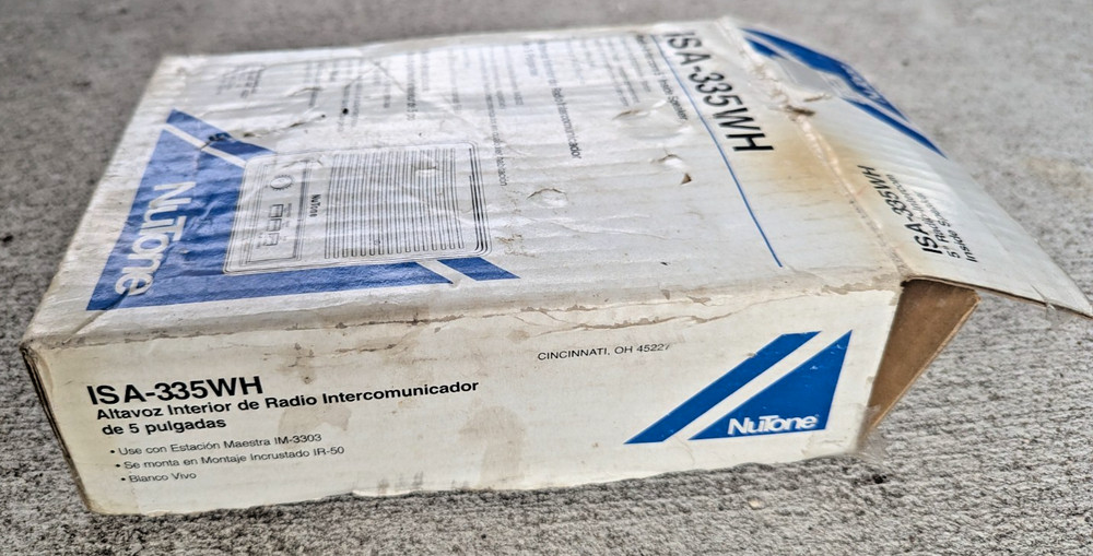 NuTone ISA-335WH Radio-Intercom 5" Inside Speaker