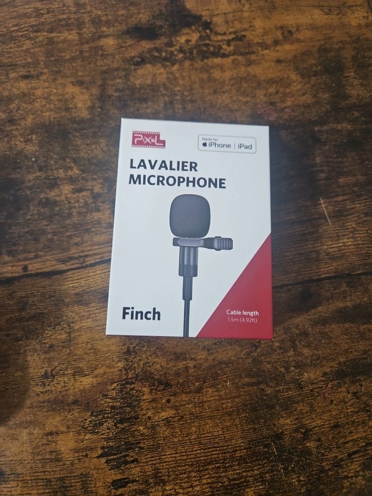 Finch Pixel Lavalier Microphone iPhone 10ft Long