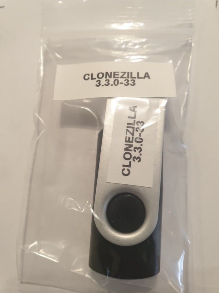 Linux Clonezilla Live 3.3.0-33, Bootable USB Flash Drive