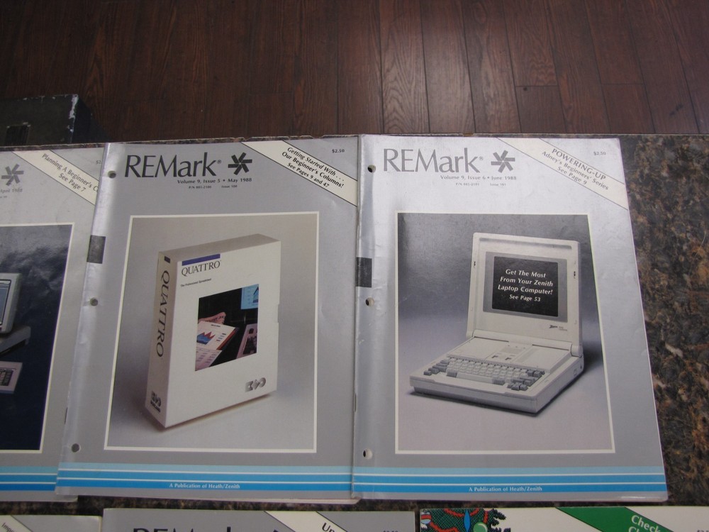 1988 REMark Heath Zenith User Group Magazines Computer Advertisements JAN-DEC