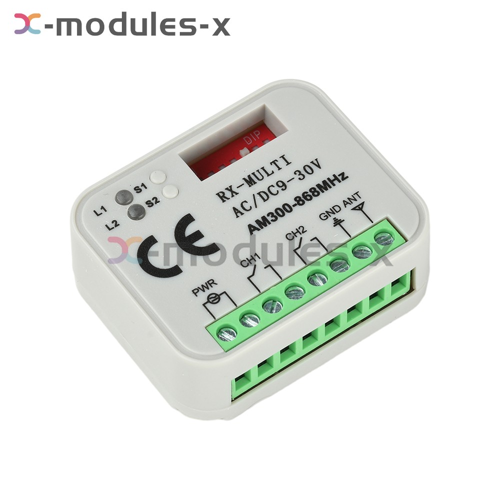 Universal 300-868MHz Multi-Frequency Receiver Switch Controller AC/DC On/Off