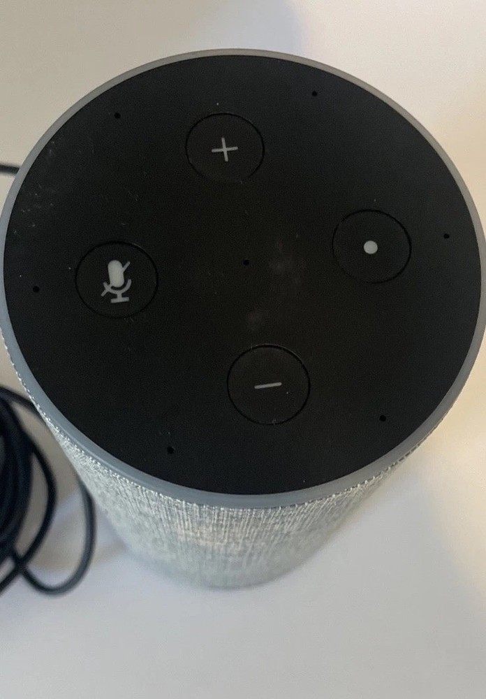 Amazon Echo (2nd Generation) Smart Assistant - Heather Grey Fabric