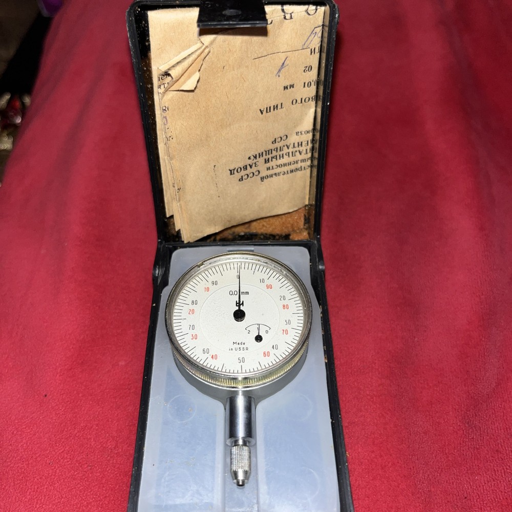 Vintage Soviet Dial Indicator Unused 1985