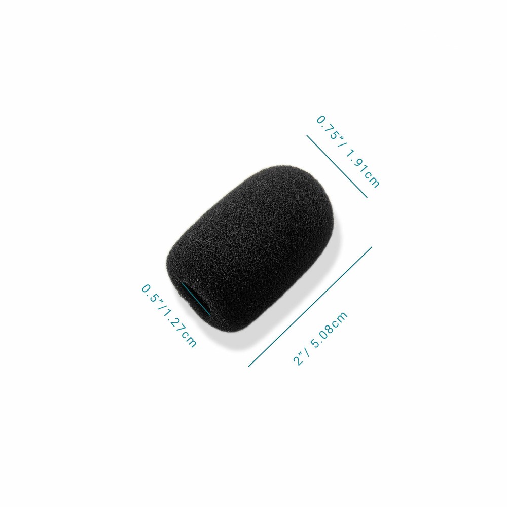 3-Pack Microphone Windscreen, Headset Windscreen, Mic Foam Covers