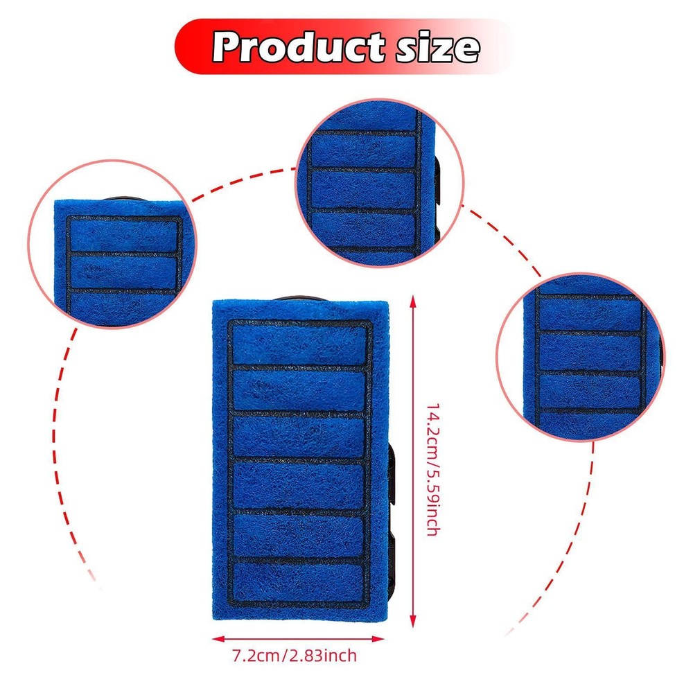 4x Turtle Tank Filter Cartridges Easy Installation High Performance Replace