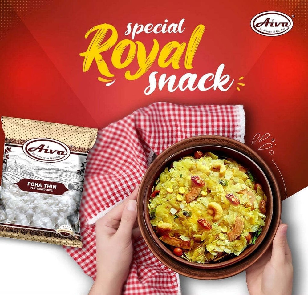 Aiva Poha Thin (Flattened Rice) - 4 LB
