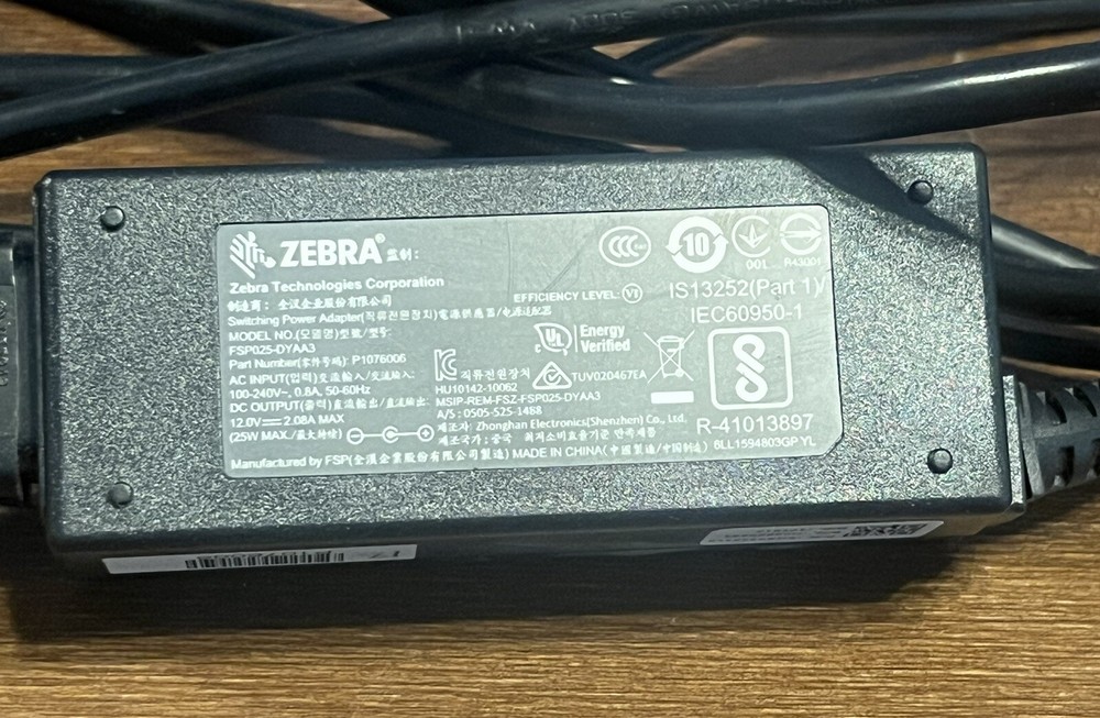 Zebra QLN320 Barcode Printer, WiFi, Bluetooth, Battery & Charging Cable