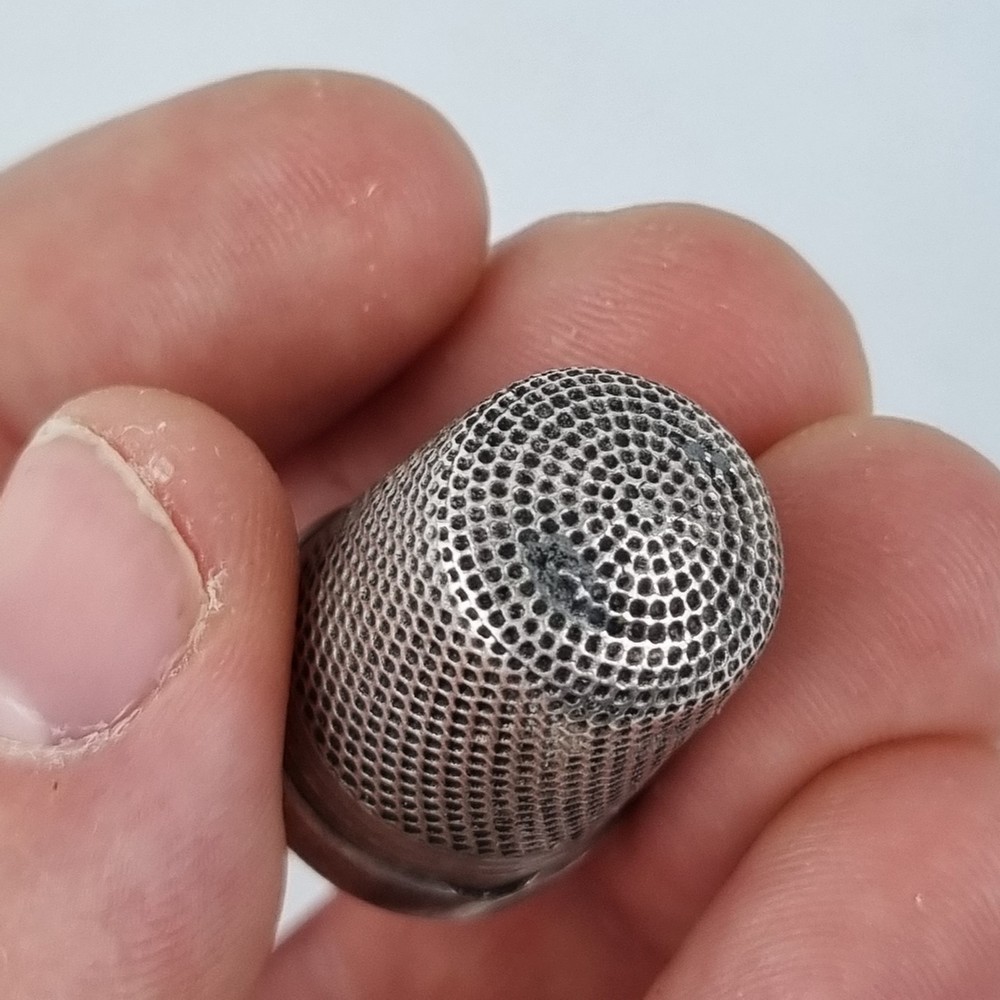Antique Solid Silver Thimble Chester 1923 Henry Griffith & Son Ltd