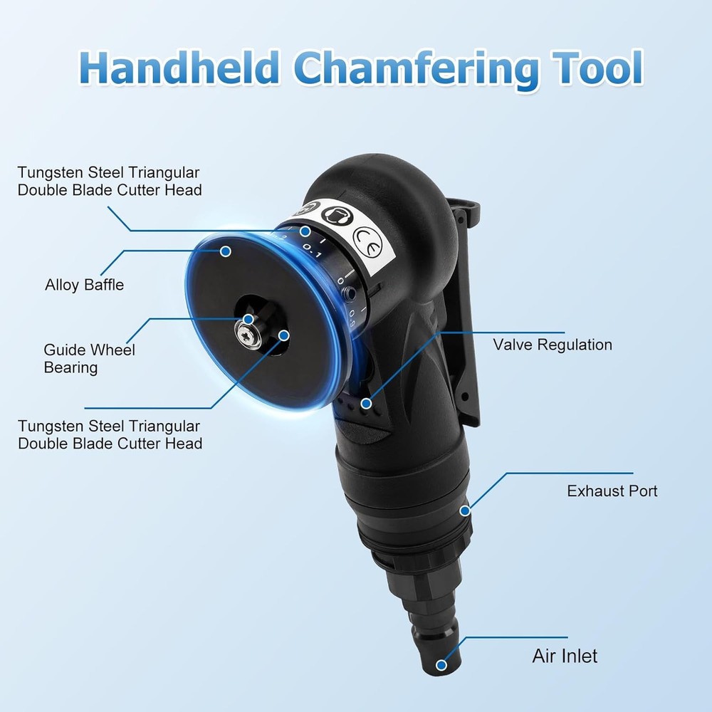 Mini Pneumatic Chamfering Tool Handheld,45 Degree Tile Chamfering Tool Handheld