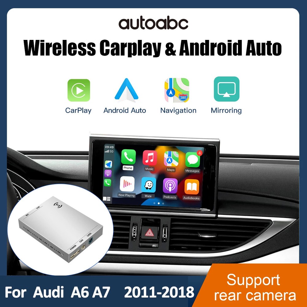Wireless Carplay Auto Box For Audi A6 A7 S6 S7 RMC Support Android