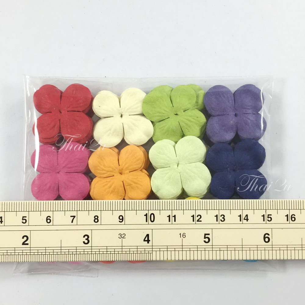 Amount Variation - Die Cut Rainbow Mini Hydrangea Flower Scrap-booking 427/P9