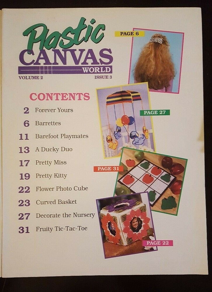 Plastic Canvas World May 1992 Playful Projects