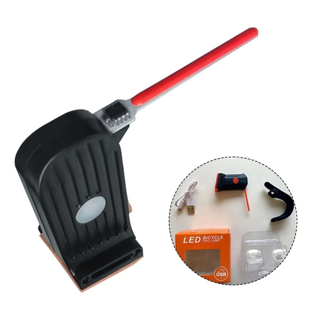 Bike Tail Light with Multiple Lighting Modes USB Rechargeable Photon Drop Light