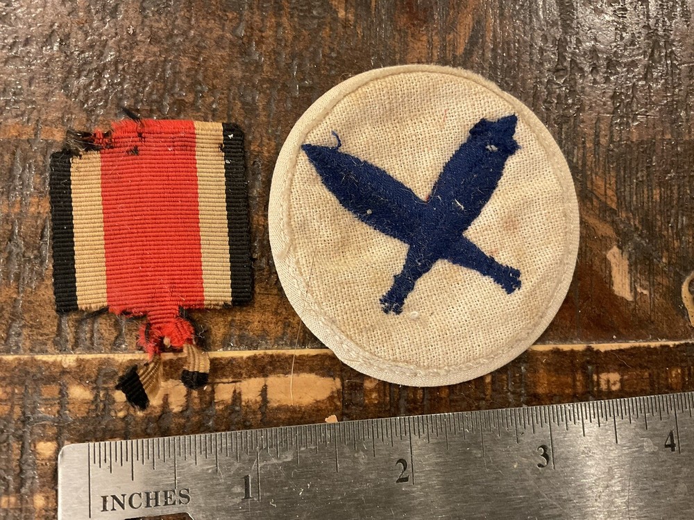 ORIGINAL WWII GERMAN NAVY PATCH / RIBBON PART