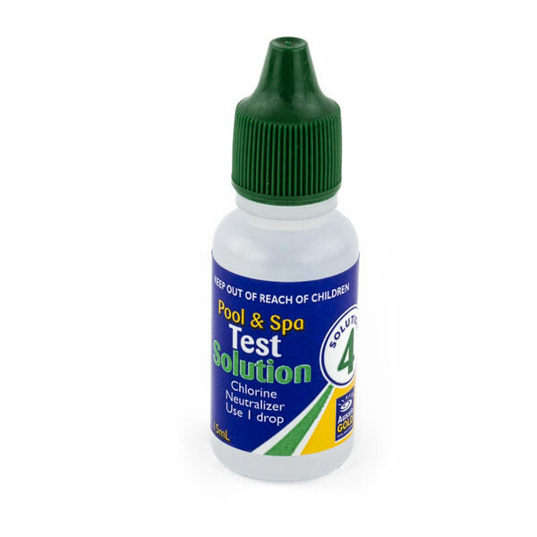 Aussie Gold Reagent No.4 Pool Spa Test Kit Solution Chlorine neutralizer