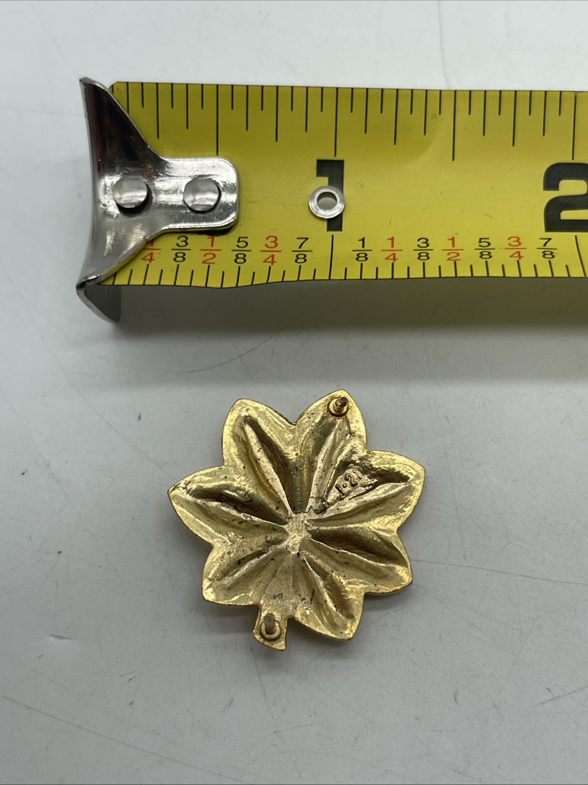 U.S. Military Army Air Force Major Officer Rank Insignia Collar Device Pin x1