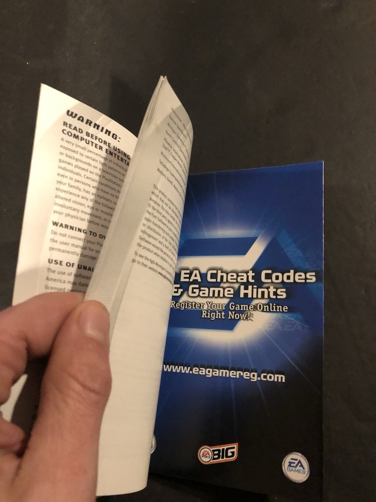 Thunder 2003 ps2 Manual only