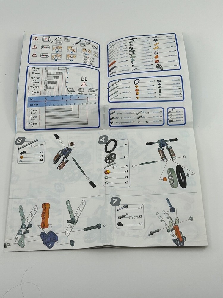 Instruction Guide for Meccano Multi-Models Bicycle (Erector) Model #3501