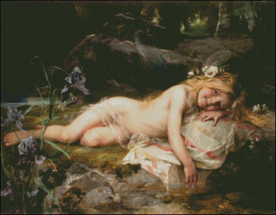 Forest Nymph-Chart Needlework Crafts DIY-Counted Cross Stitch Pattern