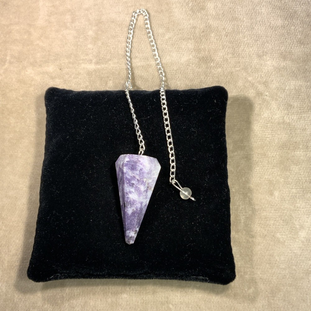 Lepidolite Gemstone Pendulum / Pendant #3