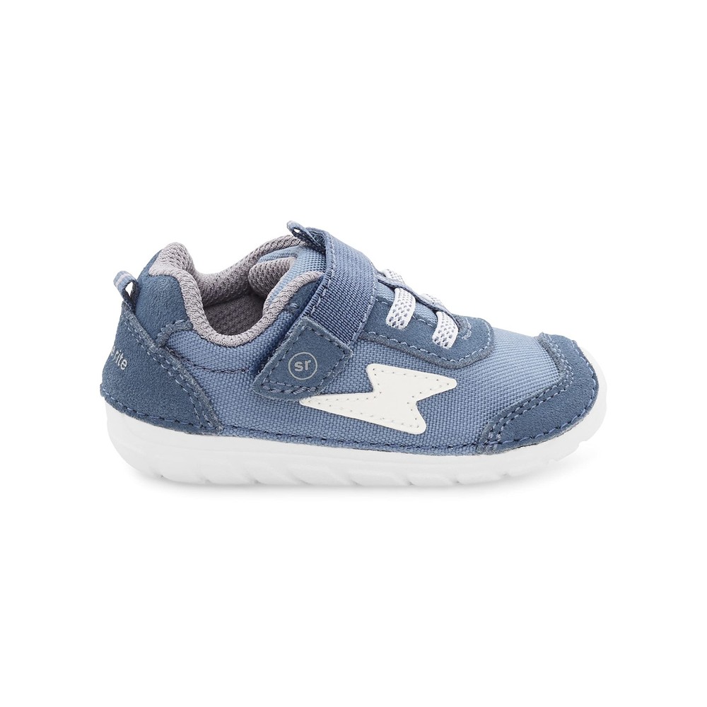 Boys SM Zips Runner Sneaker, Navy