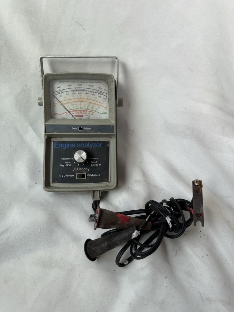 Vintage JCPenney Engine Analyzer Handheld Portable Not Tested