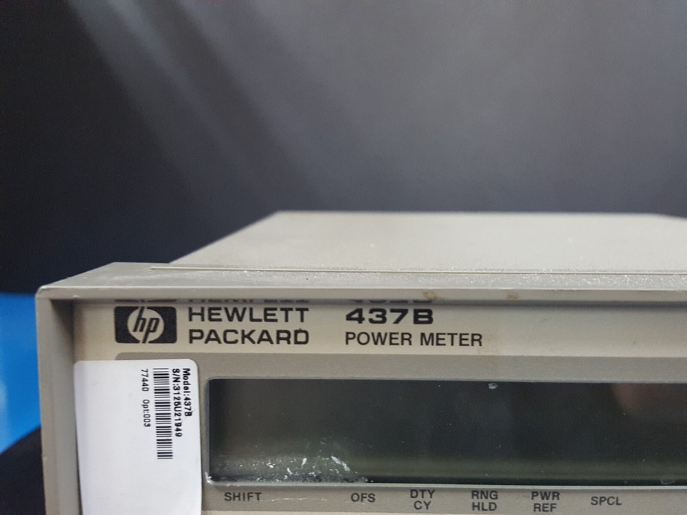 HP 437B: High Performance Single Channel Average Power Meter, W/Opt. 003 (1949)