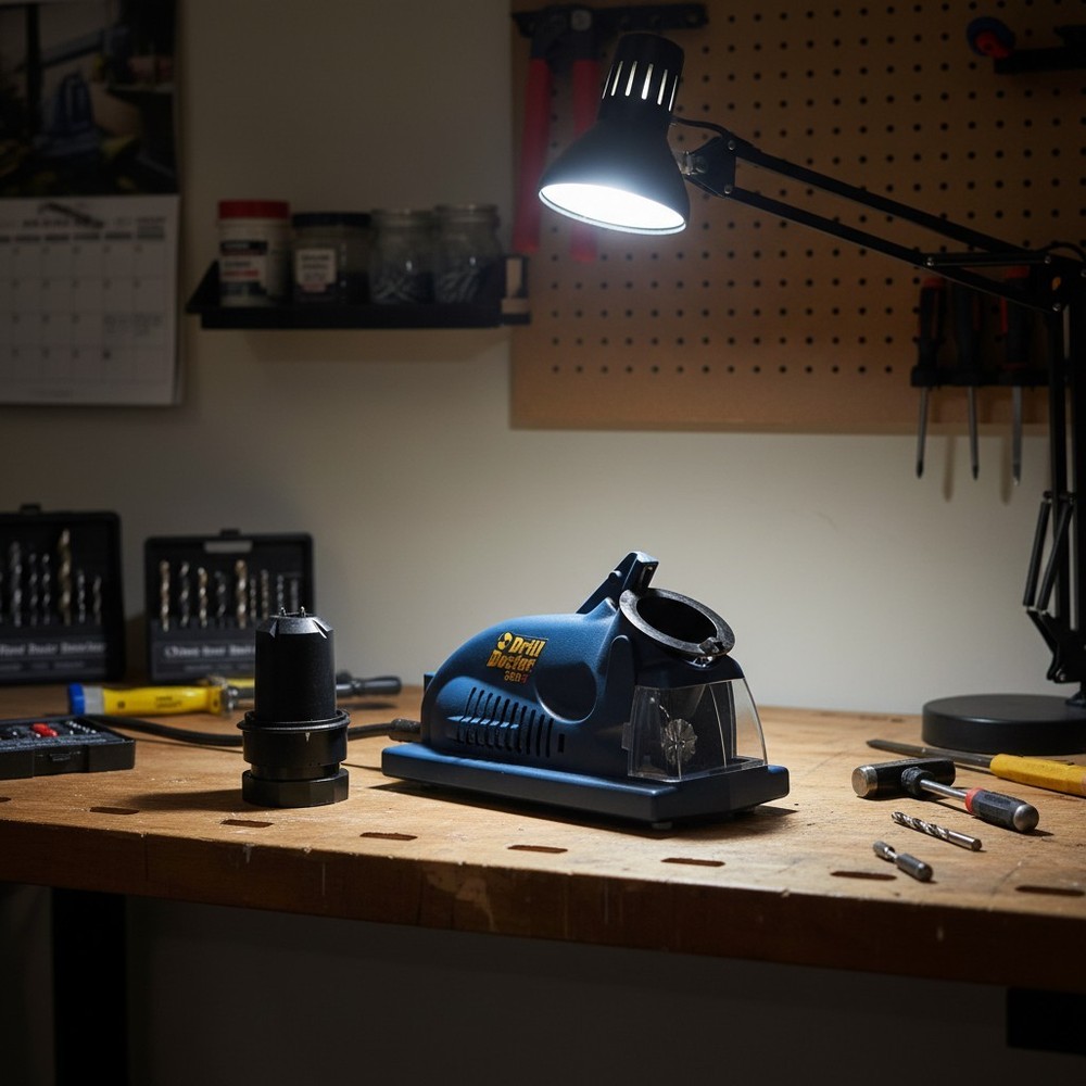 Durable Drill Bit Sharpening Tool for Standard Bits - 118 Degree Cutting Angle