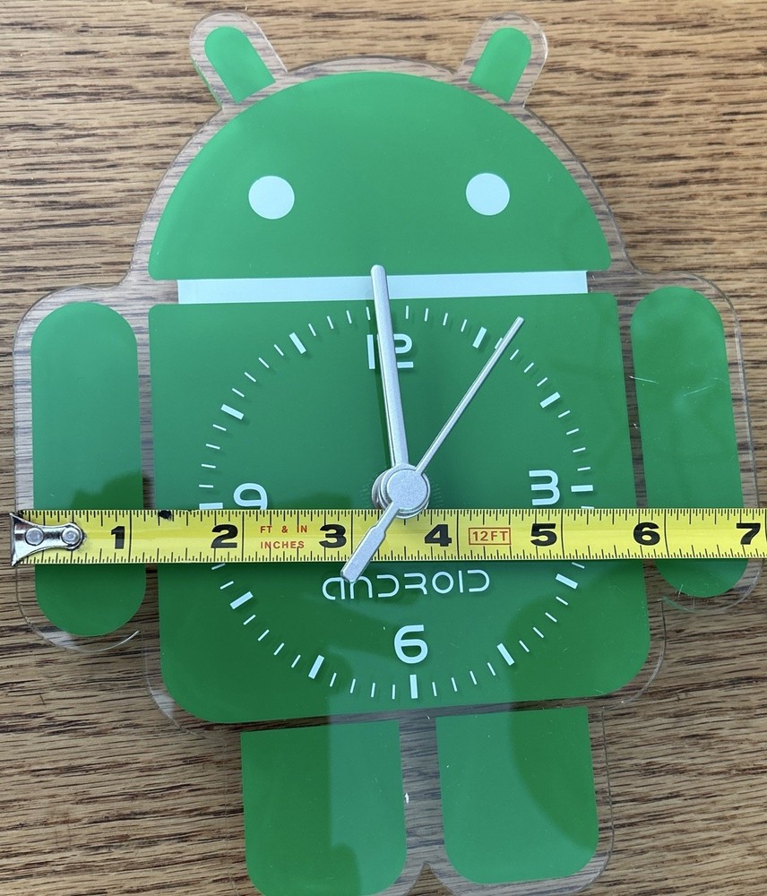 Android Analog Robot Clock “Bugdroid”