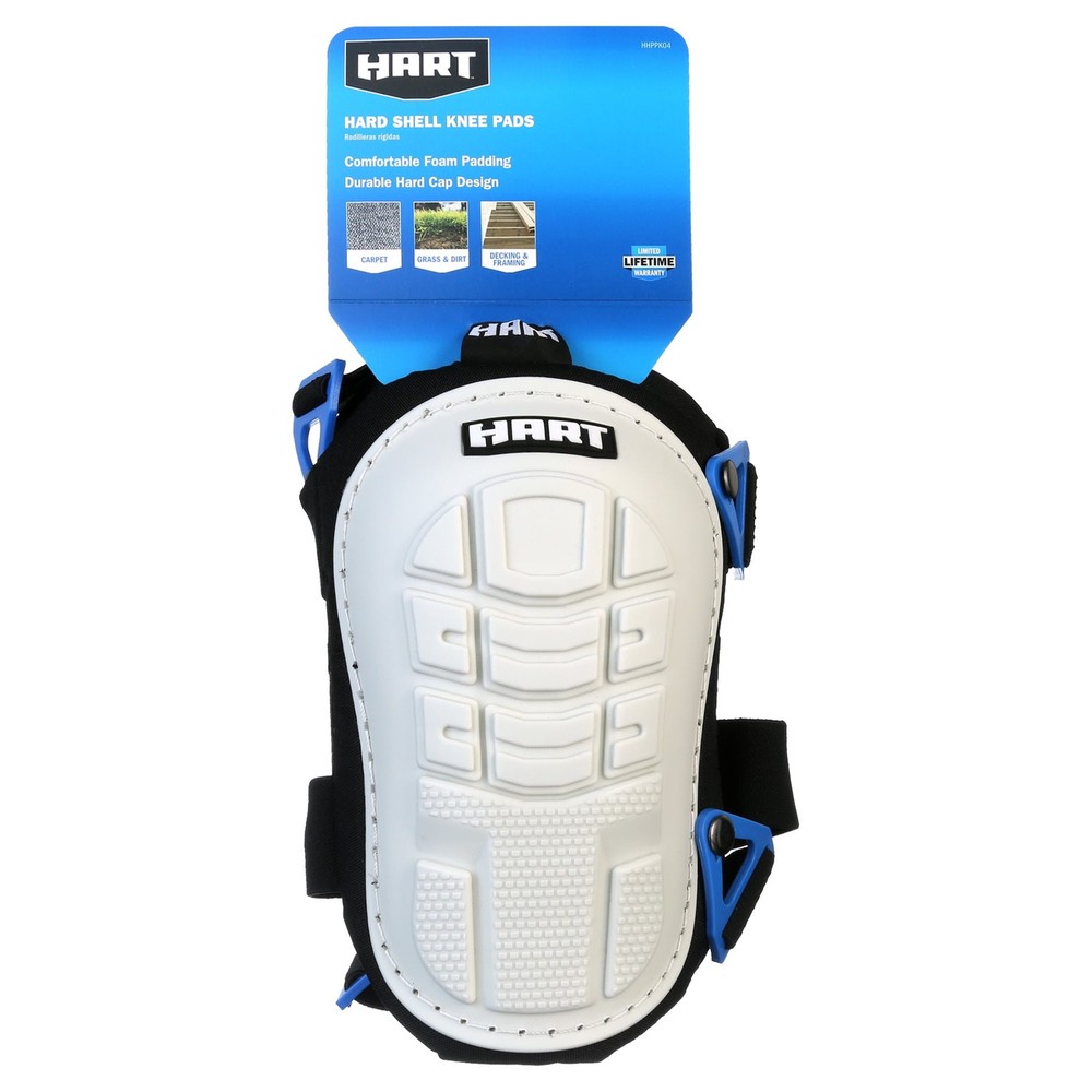 HART Hard Shell Knee Pads, Foam Padding, One Size