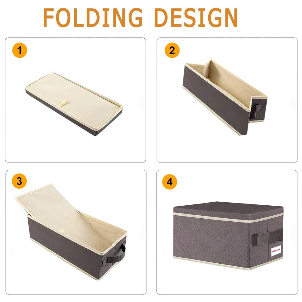 CD/DVD storage box Universal, stackable CD/DVD organizer with lid, Blu-ray di...