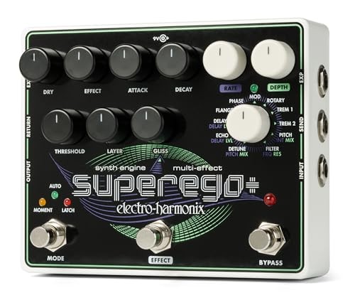 Electro-Harmonix Superego+ Synth Engine/Multi-Effects Pedal From Japan
