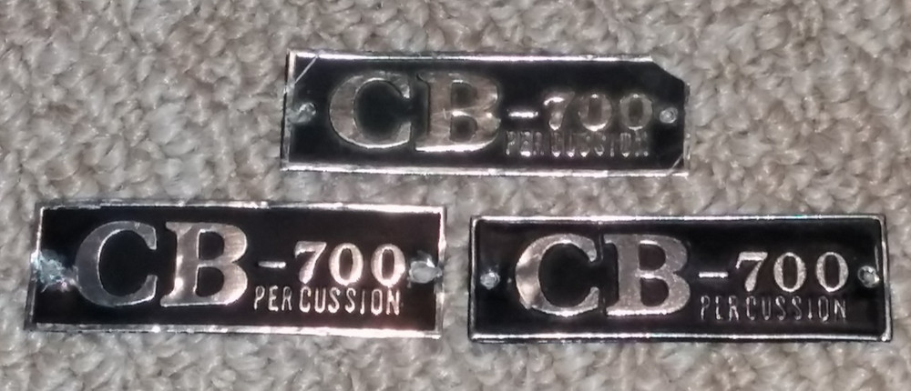 Vintage CB-700 Percussion Drum Badges 3 Pack (226)