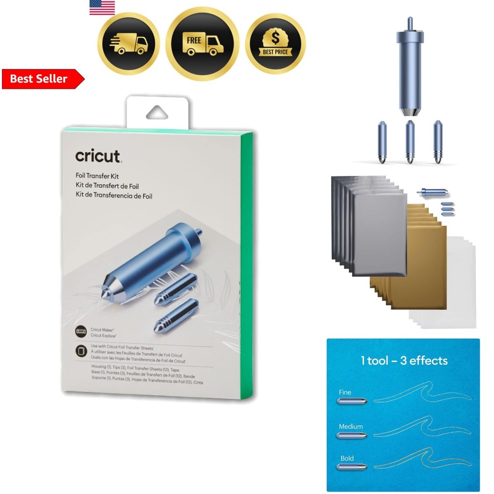 Foil Transfer Tool Kit for Cricut Maker Explore Foil Effects Crafting