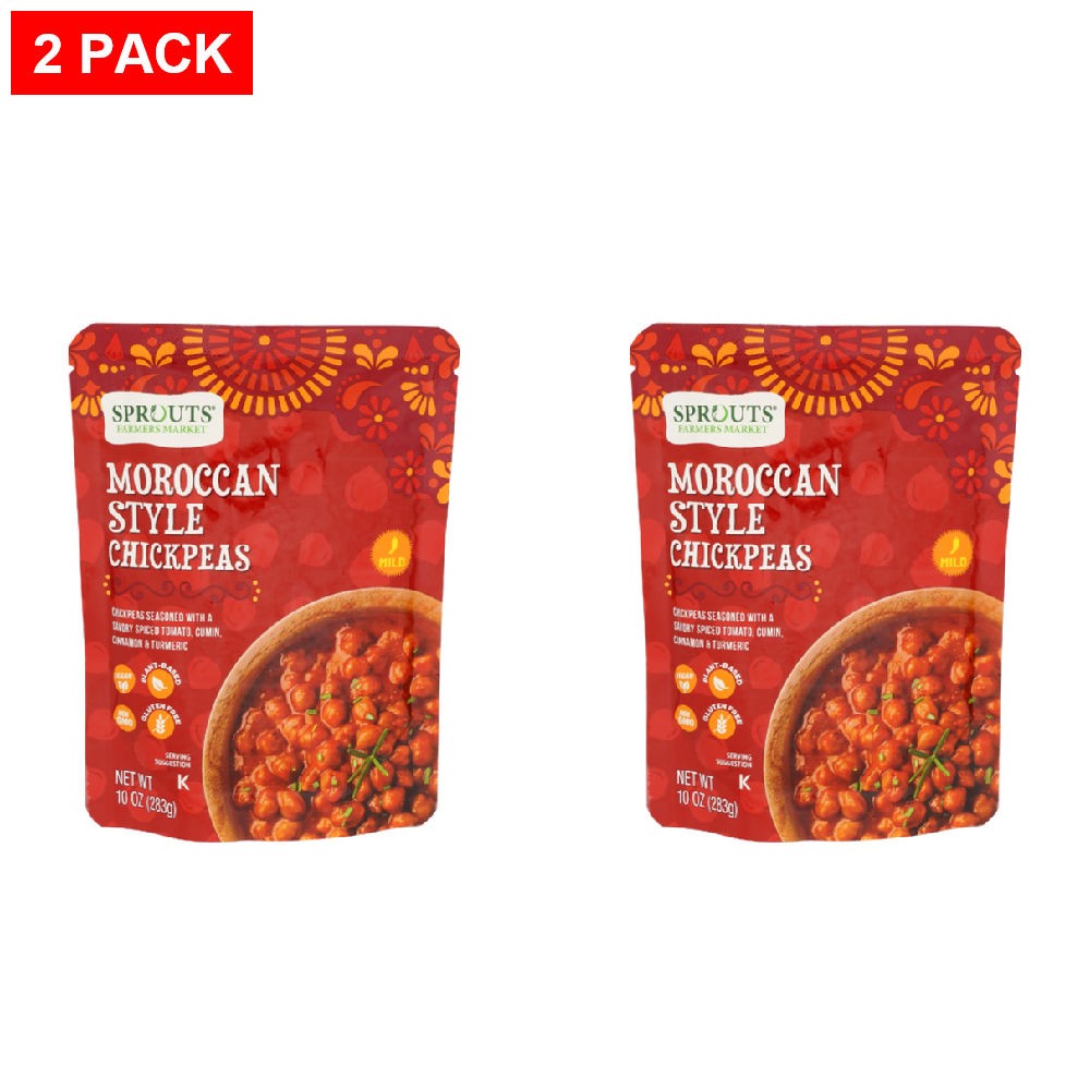 2 Pack - Sprouts Moroccan Style Chickpeas 10 oz