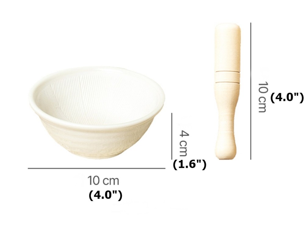 Korean Style Ceramic Mini Sesame Nuts Grinder Set Kitchen Tool