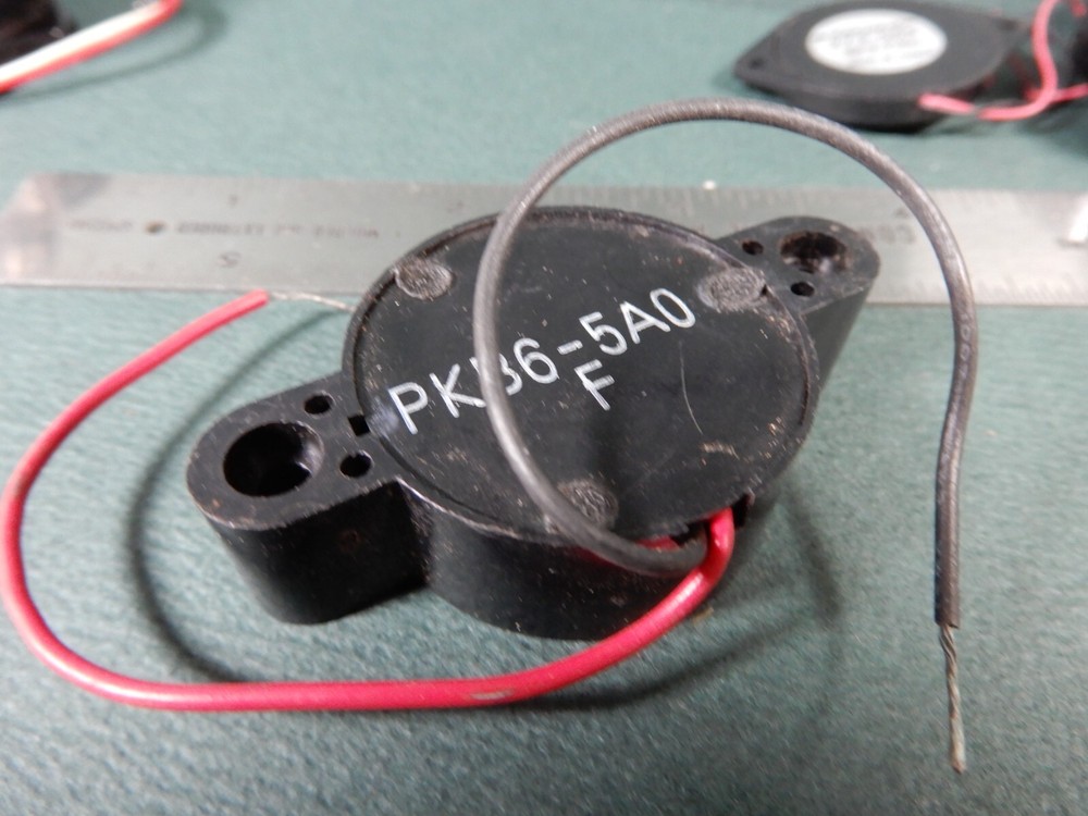 Five Various Size and Make Piezo Buzzers and Speakers