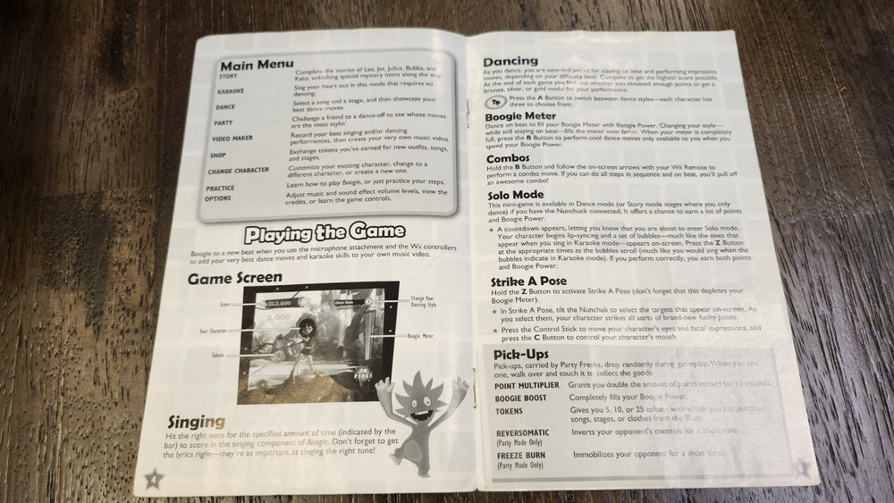 Boogie - Nintendo Wii Authentic Manual Only