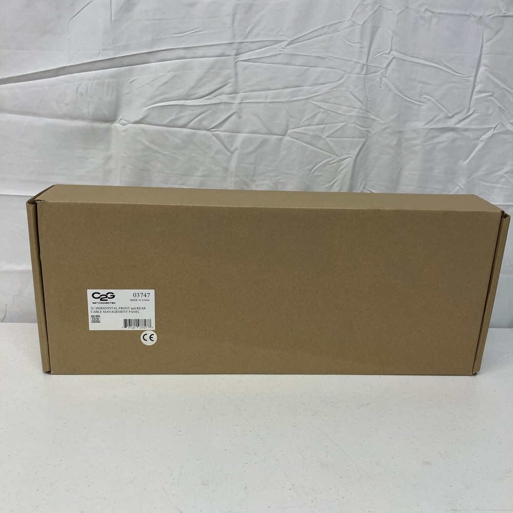 2 PACK BUNDLE - C2G 03747 2U HORIZONTAL Front And Rear CABLE MANAGEMENT PANEL