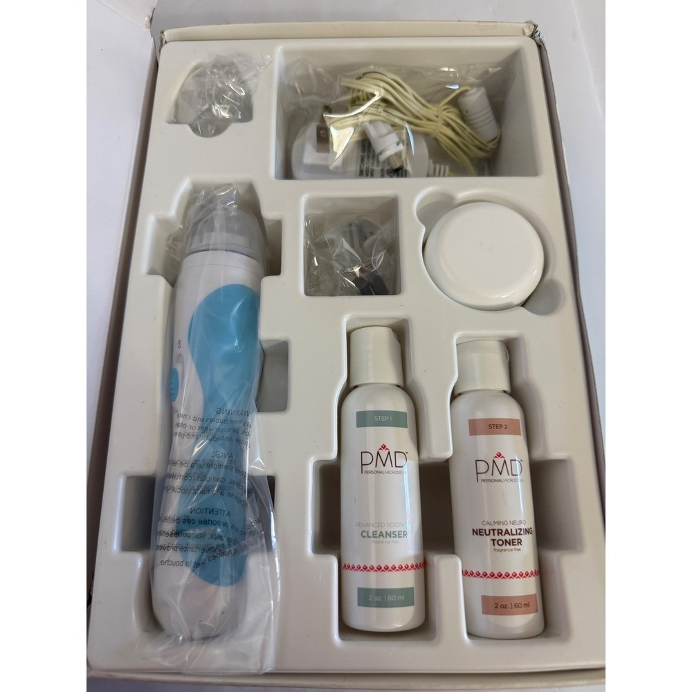 PMD Personal Microderm Complete System Blue with Starter Kit Skin Care Set NEW