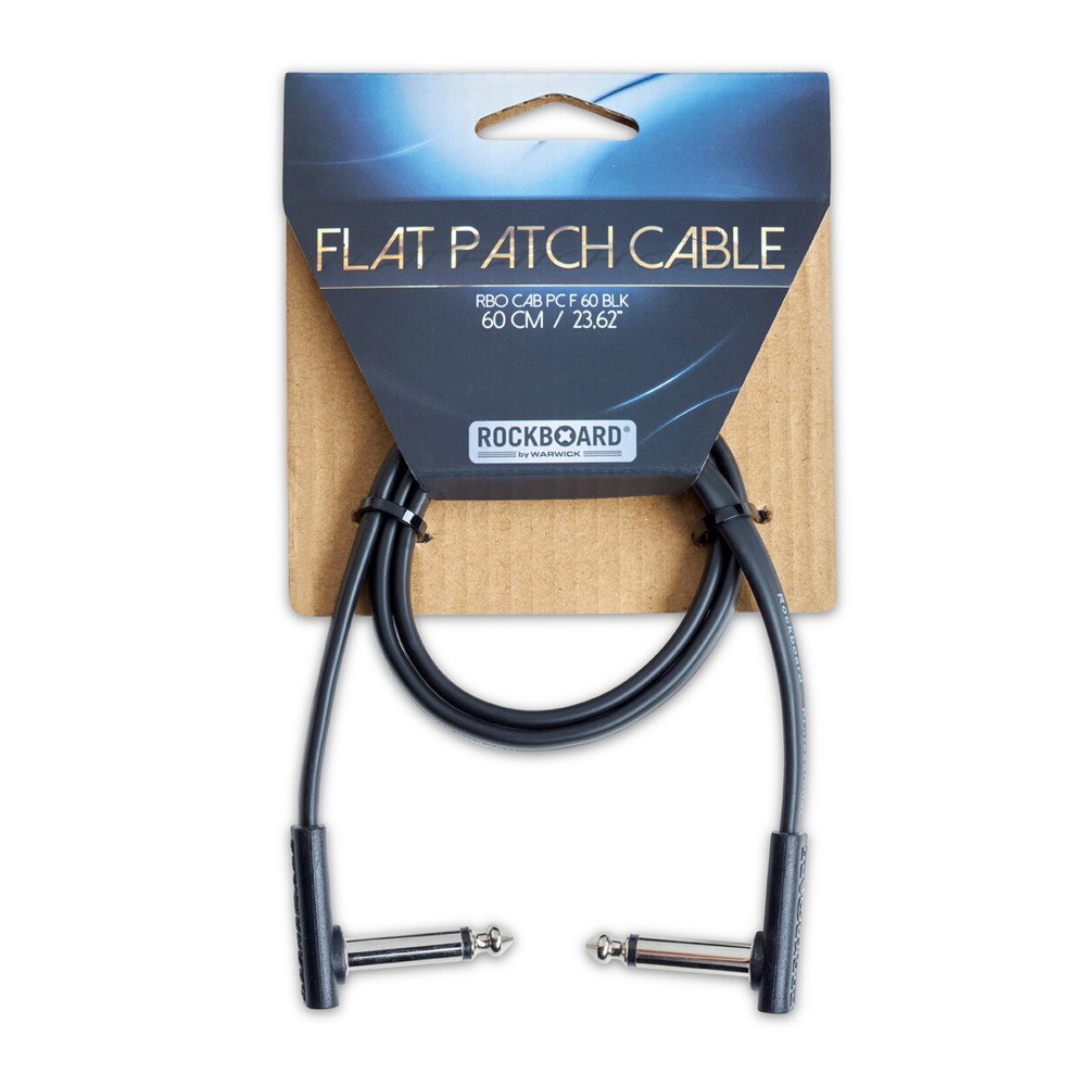 RockBoard Flat Patch Cable 60cm / 23.62" Black