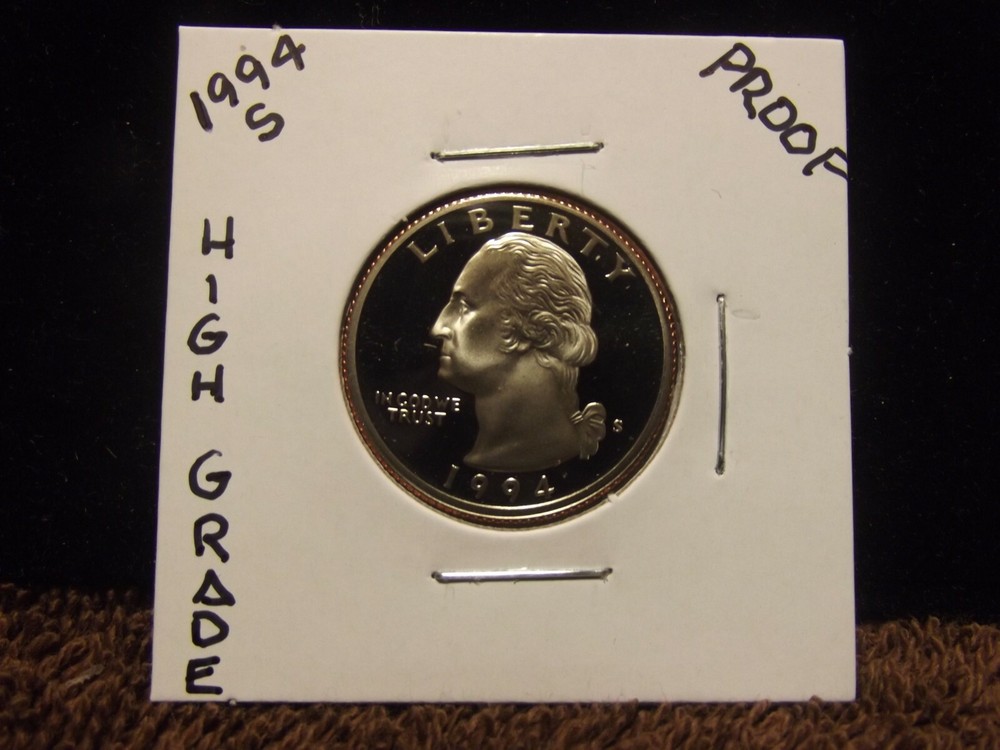 *1994 S PROOF DCAM Washington Quarter From US Mint Proof Set