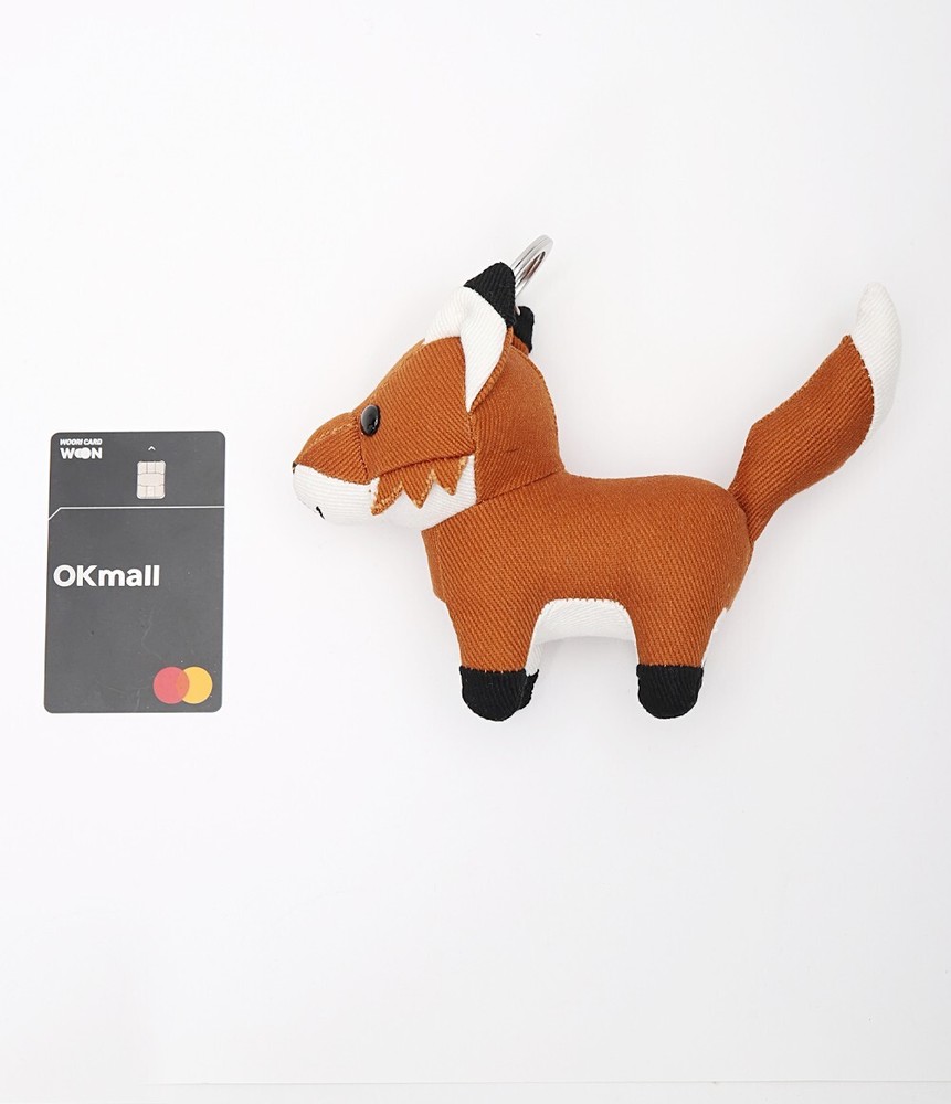 Maison Kitsune Fox Bag Charm Keychain Keyring