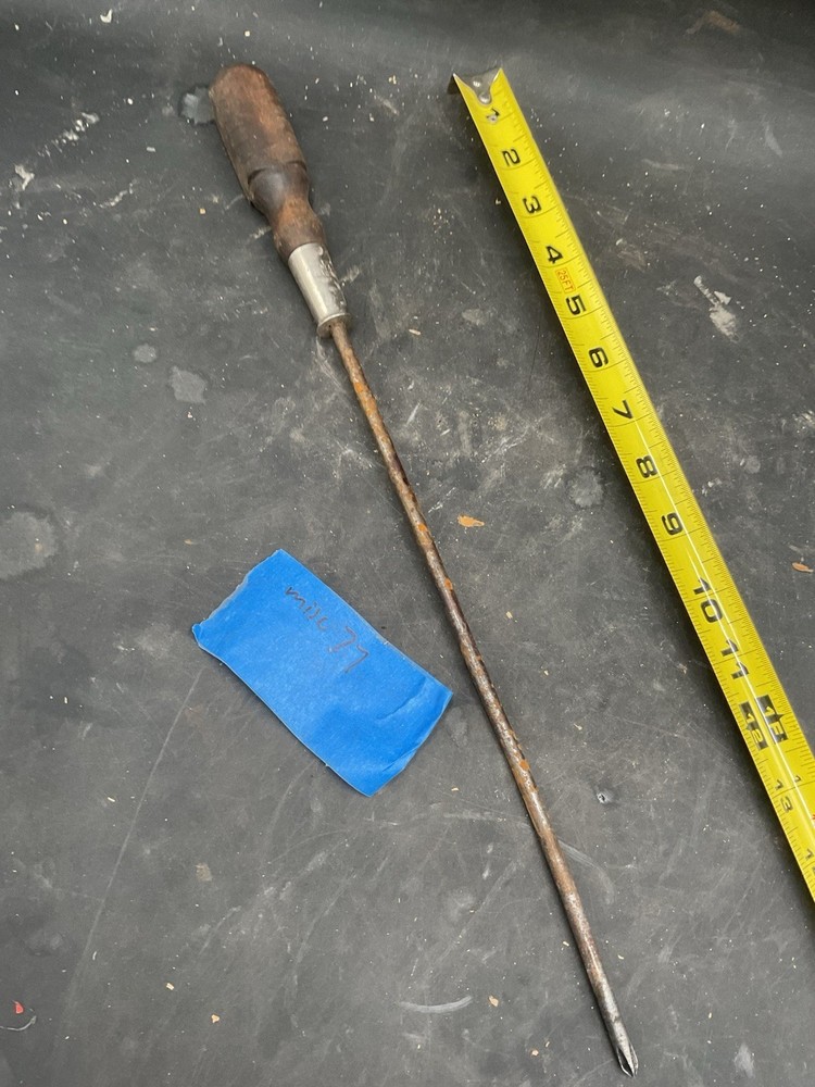 Vintage Mac Tools Phillips Head Screwdriver Wood Handle