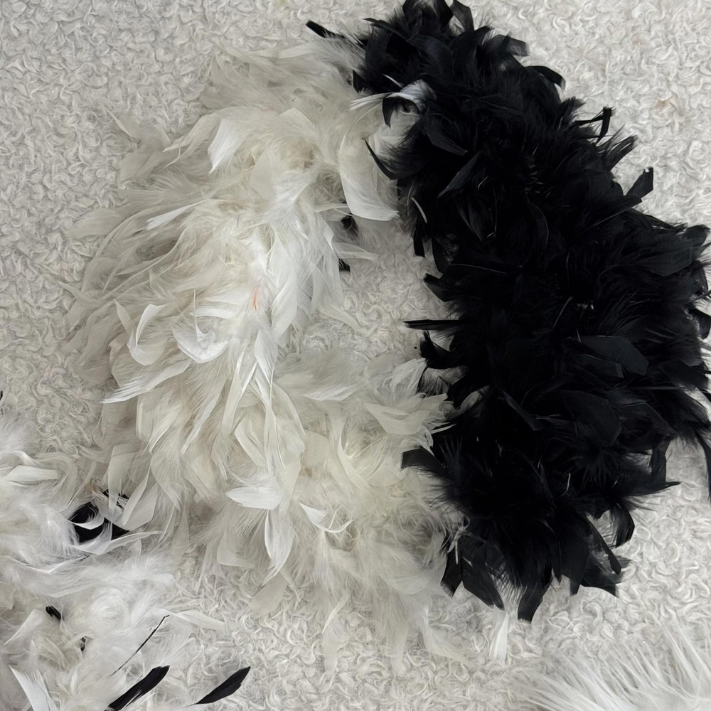 3 PIECE SET - Cruella Deville black & white costume accessories